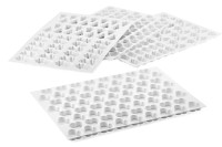 Ausstechmatten, Kunststoff Ausstechmatte Stern, 95 Sterne (je ø 3,5 cm)