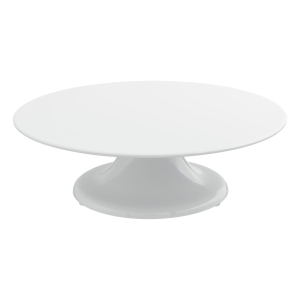 Cake stands, white, melamine