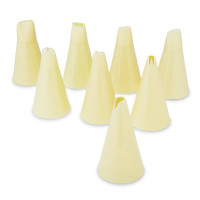 Tüllensets XXL, Kunststoff (PP) Set mit 6 Tüllen XXL (6x Stern), in Skinverpackung