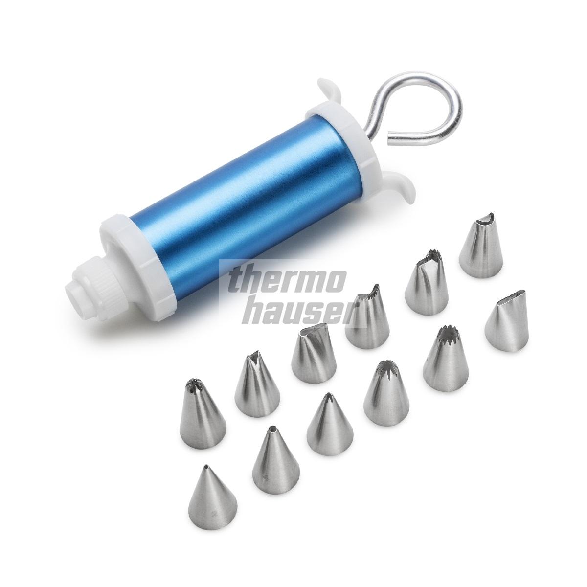Cake decorating set garnishing syringe with nozzles Backmann24