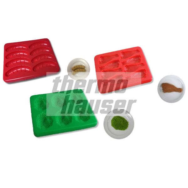 Silicon moulds for puréed and strained foods