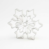 Ausstecher Sets NATUR, Edelstahl Ausstecher Schneeflocke XXL, 1-teilig, glatt