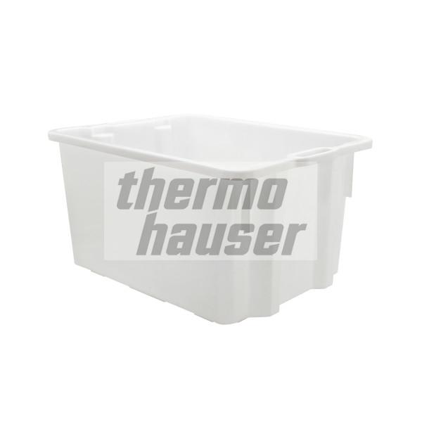 Stacking container 55 x 43 cm, 50 liters, white, PP